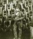 England / UK: Isambard Kingdom Brunel by the launching chains of the Great Eastern, 1857. Photo by Robert Howlett (1831 - 1858)